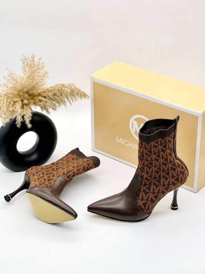 Michael Kors Kadın Örgü Detaylı Topuklu Bot - Görsel 4