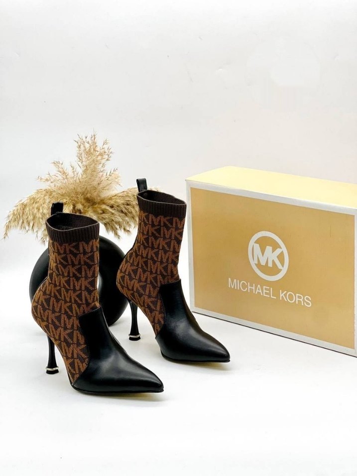 Michael Kors Kadın Örgü Detaylı Topuklu Bot - Görsel 5