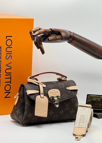 Louis Vuitton Kahverengi Deri Kadın Çanta - Görsel 2