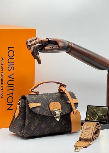 Louis Vuitton Kahverengi Deri Kadın Çanta - Görsel 4