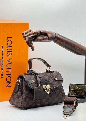 Louis Vuitton Kahverengi Deri Kadın Çanta - Görsel 5