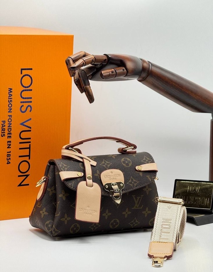 Louis Vuitton Kahverengi Deri Kadın Çanta - Görsel 2