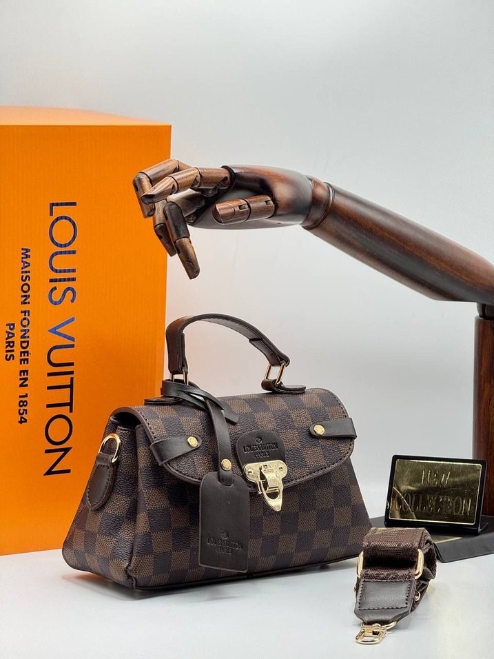 Louis Vuitton Kahverengi Deri Kadın Çanta - Görsel 5