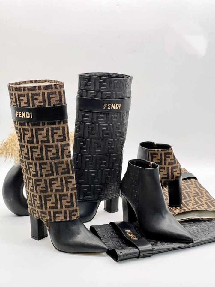 Hermes & Fendi & Guess çizme - Görsel 5