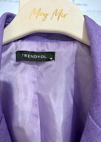 Mor blazer ceket - Görsel 4