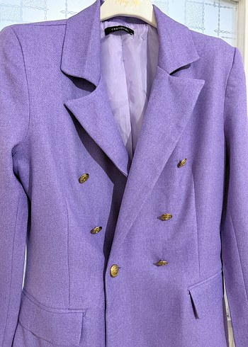 Mor blazer ceket - Görsel 2