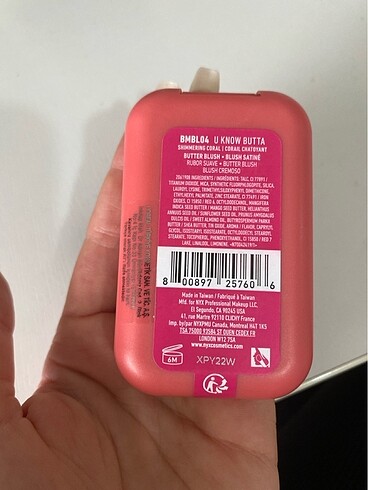 NYX Nyx buttermelt allık