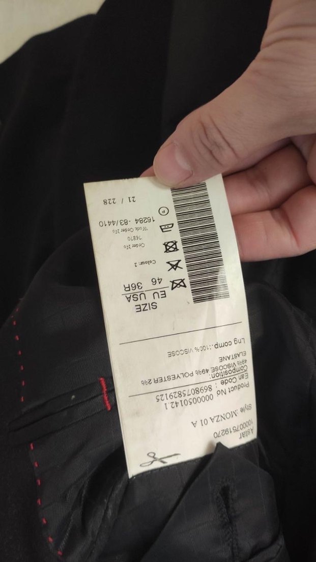 SARAR Düğmeli Siyah Notch Yaka Erkek Ceket - Görsel 3