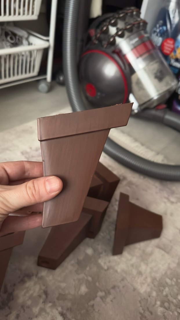 Kahverengi Plastik Mobilya Ayağı Seti - Görsel 2