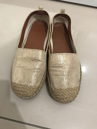 Gold hasır espadril