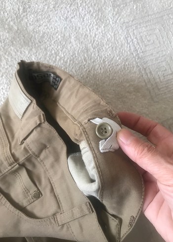 12-13 Yaş Beden camel Renk Bej Regular Fit Erkek Pantolon