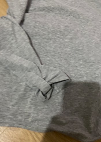 Kız Çocuk Gri Uzun Kollu Triko Tişört - Görsel 6