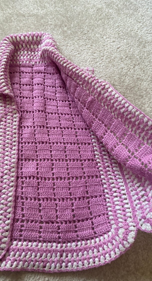 Kız Çocuk Pembe Bohem Örgü Süveter - Görsel 4