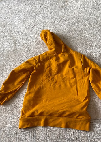 Sarı Kapüşonlu Erkek Çocuk Sweatshirt - Görsel 6
