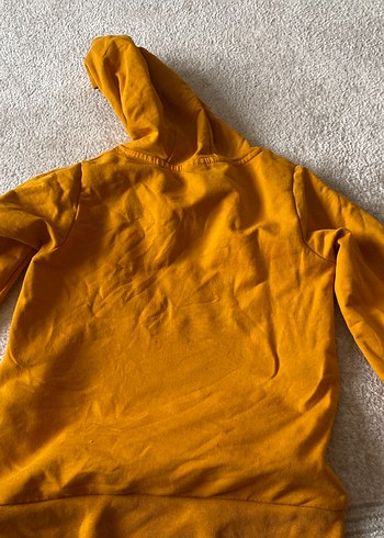 Sarı Kapüşonlu Erkek Çocuk Sweatshirt - Görsel 7