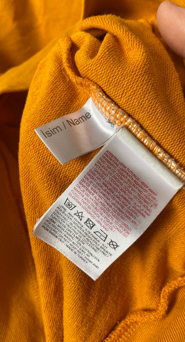 Sarı Kapüşonlu Erkek Çocuk Sweatshirt - Görsel 5