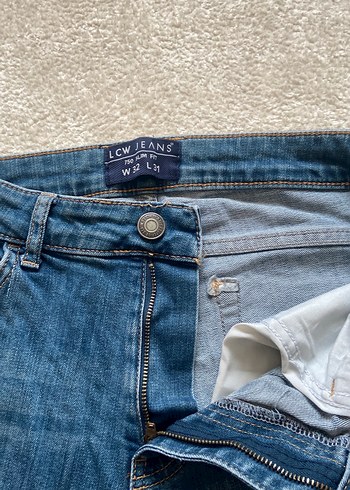 Erkek Mavi Regular Fit Denim Pantolon - Görsel 4