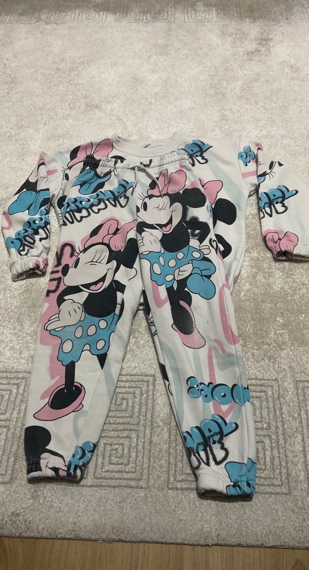 Kız Çocuk Baskılı Rahat Takım - Görsel 3