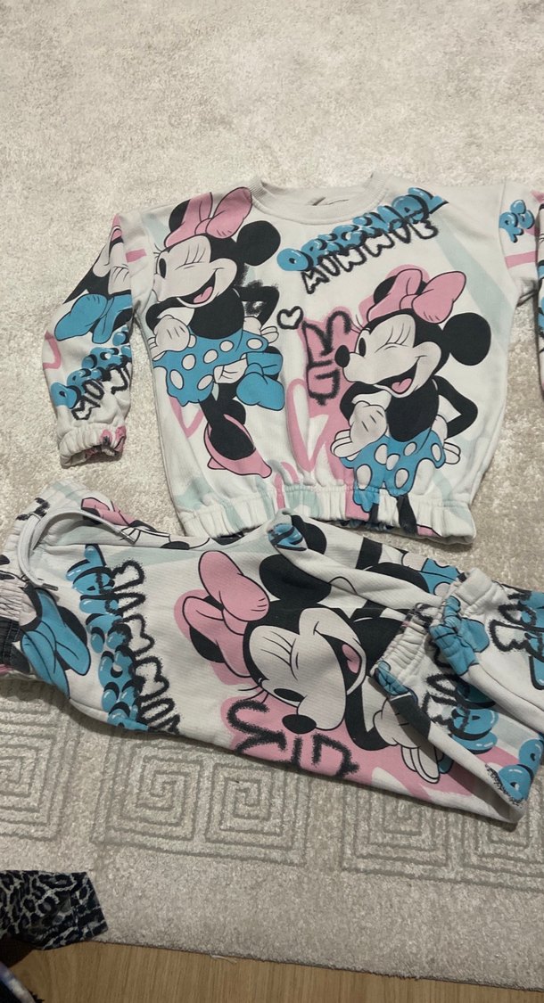 Kız Çocuk Baskılı Rahat Takım - Görsel 2