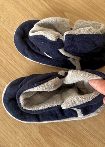 Mavi Erkek Çocuk Sıcak Ev Terliği - Görsel 2