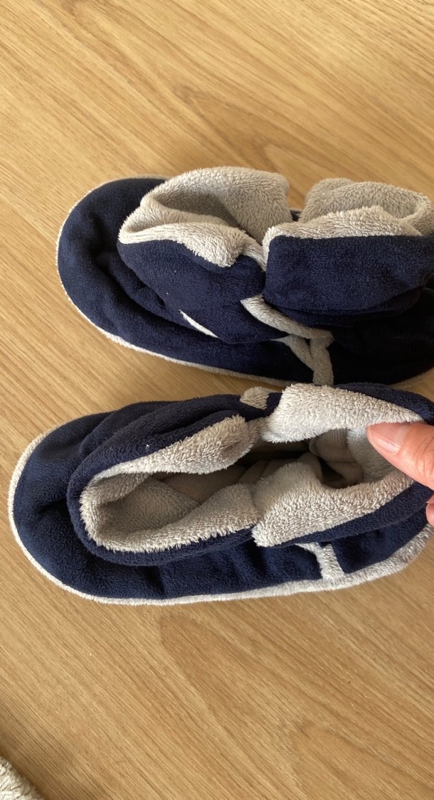 Mavi Erkek Çocuk Sıcak Ev Terliği - Görsel 2