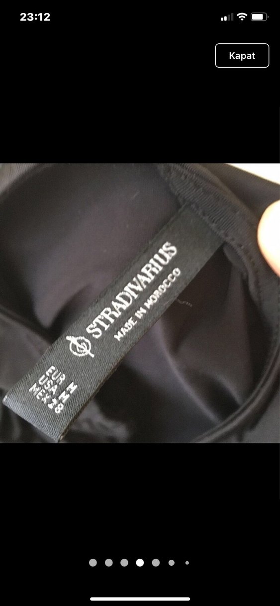 Drapeli Siyah Midi Hamile Eteği - Görsel 5