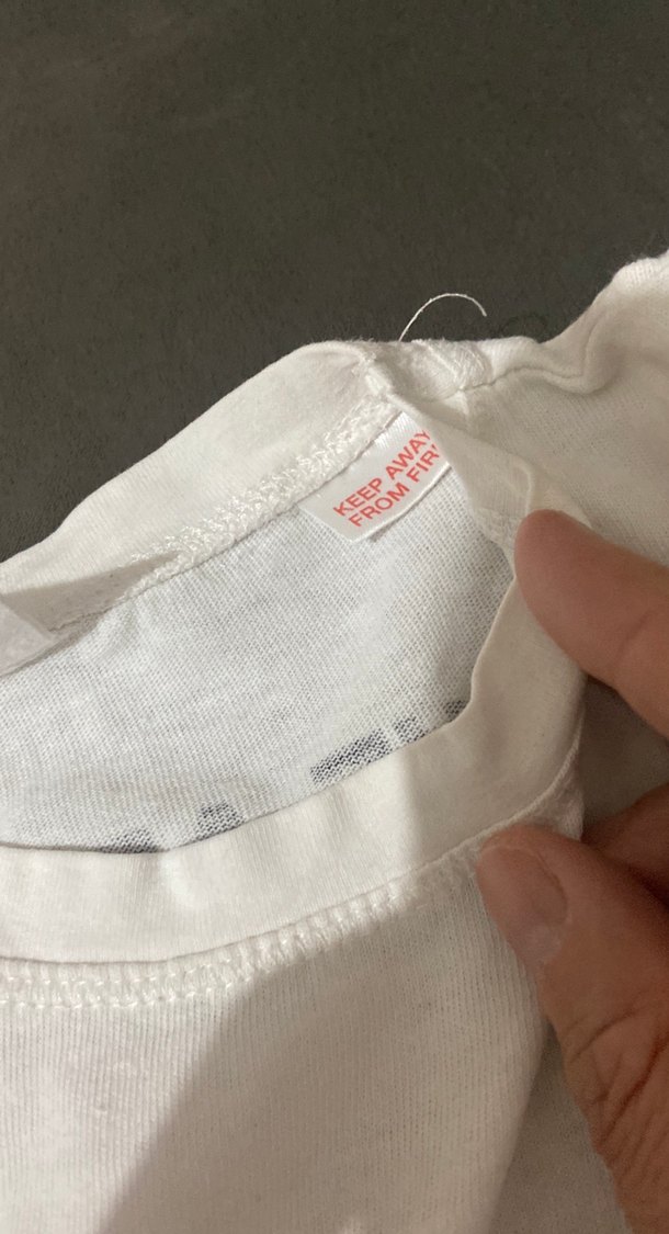 Beyaz Baskılı Kız Tişörtü, Kısa Kollu - Görsel 5