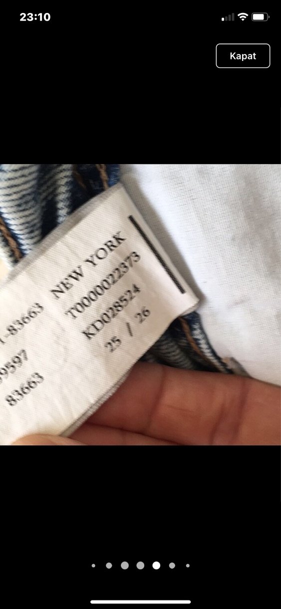 Gri Yırtık Detaylı Kadın Kot Şort - Görsel 4