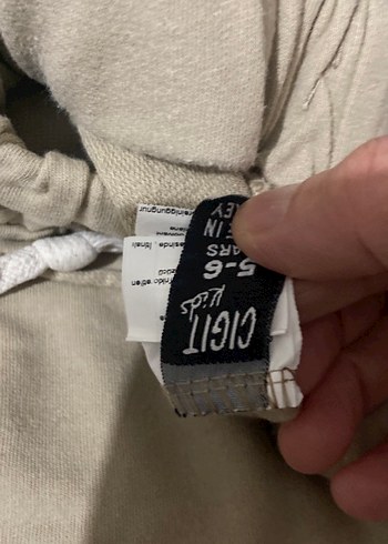 Erkek Gri Keten Rahat Kesim Şort - Görsel 6