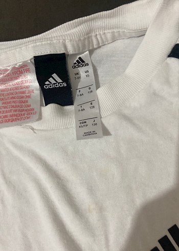 Beyaz Adidas Kız Tişörtü Kısa Kollu - Görsel 4