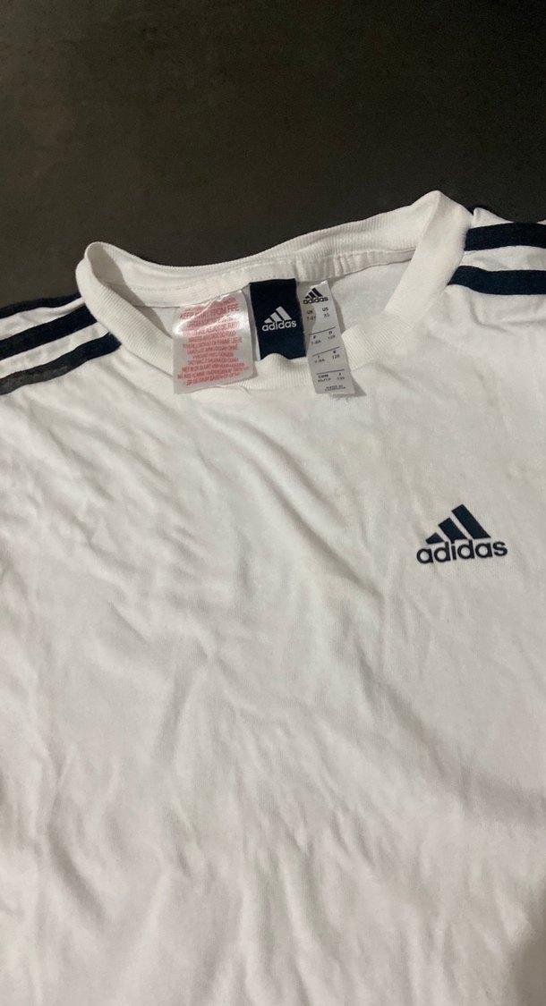 Beyaz Adidas Kız Tişörtü Kısa Kollu - Görsel 3
