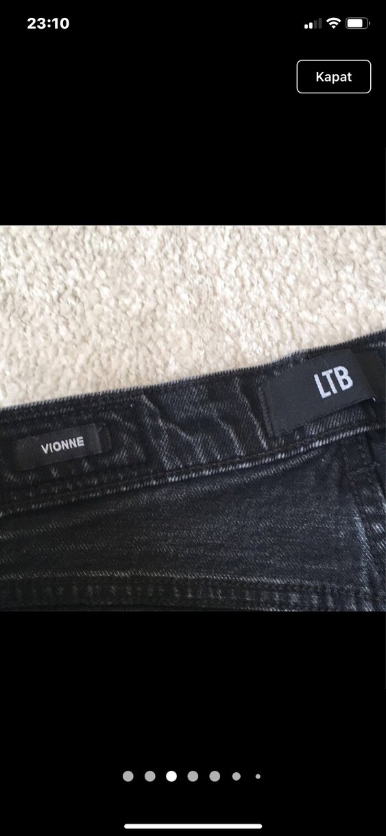 Kadın Siyah Yırtık Mini Kot Şort - Görsel 5