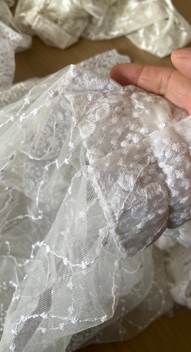 Bohem Beyaz Nakışlı Tül Perde - Görsel 5