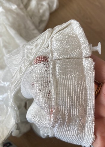 Nakışlı Beyaz Bohem Perde - Görsel 2