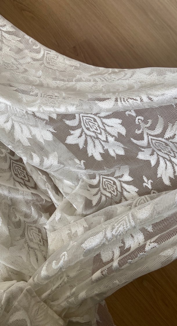 Nakışlı Beyaz Bohem Perde - Görsel 4