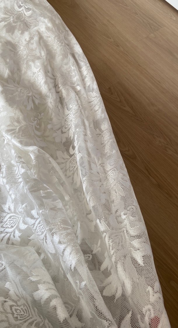 Nakışlı Beyaz Bohem Perde - Görsel 5