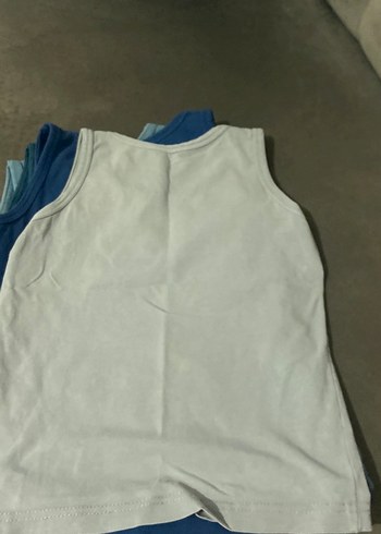 Baskılı Çocuk Atlet 4'lü Set Mavi Gri - Görsel 8