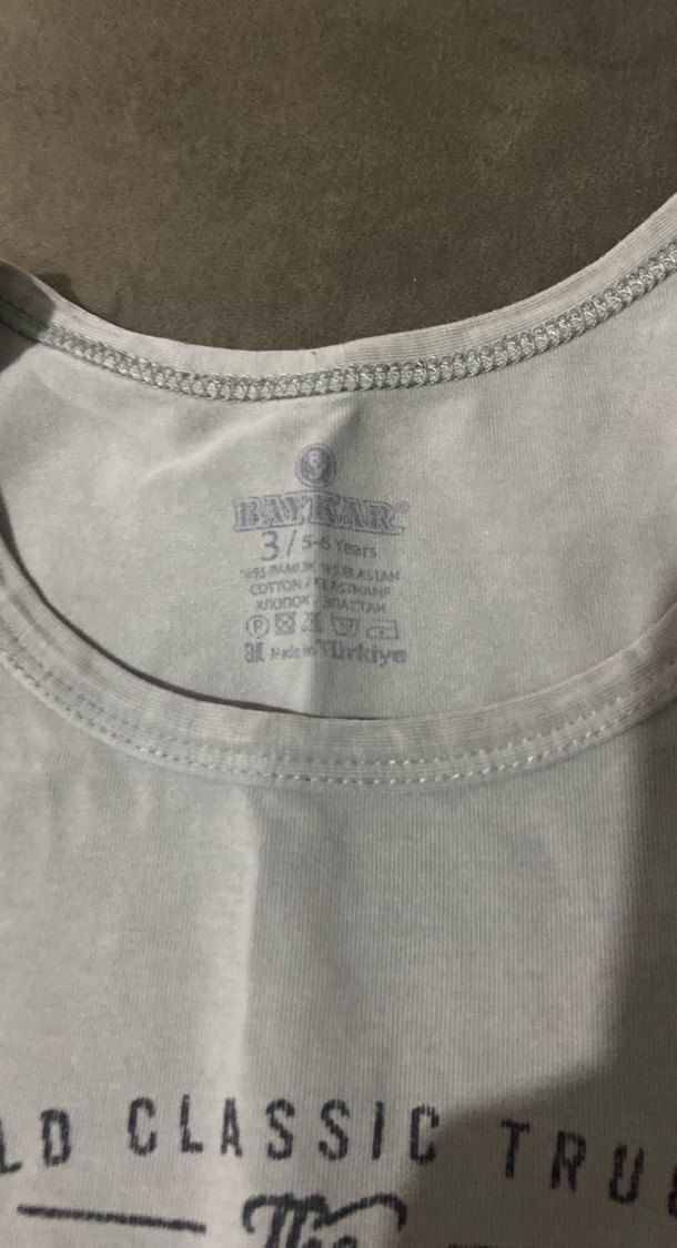 Baskılı Çocuk Atlet 4'lü Set Mavi Gri - Görsel 4