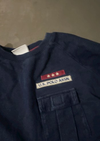 Erkek Lacivert Düğmeli Sweatshirt - Görsel 2