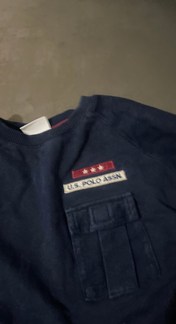 Erkek Lacivert Düğmeli Sweatshirt - Görsel 2