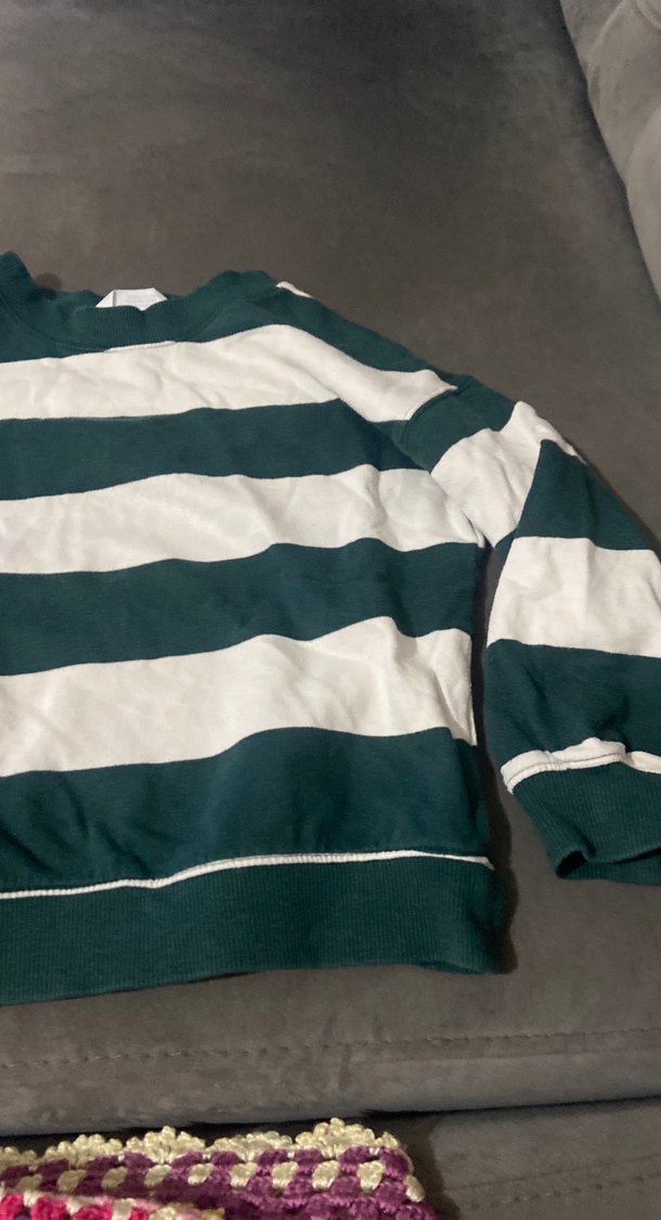 Erkek Çocuk Uzun Kollu Çizgili Sweatshirt - Görsel 2