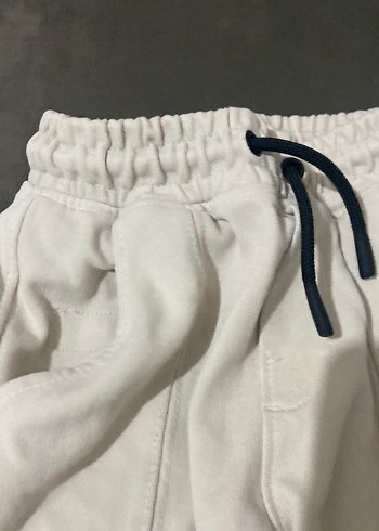 Beyaz Kadın Rahat Kesim Eşofman Altı - Görsel 4