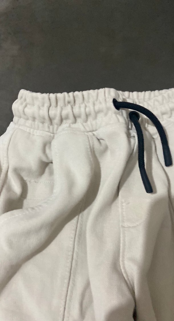 Beyaz Kadın Rahat Kesim Eşofman Altı - Görsel 4