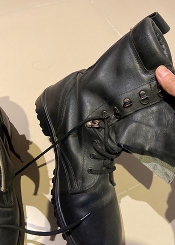 Gri Deri Tokalı Erkek Botları - Görsel 4