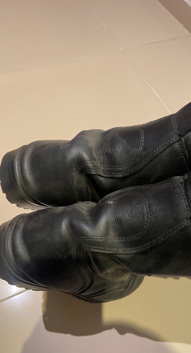 Gri Deri Tokalı Erkek Botları - Görsel 5