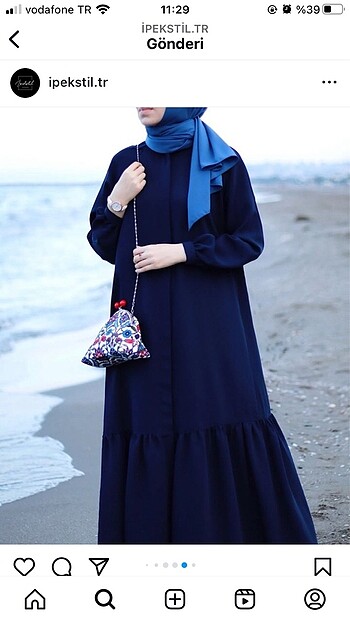İpekstil ferace elbise