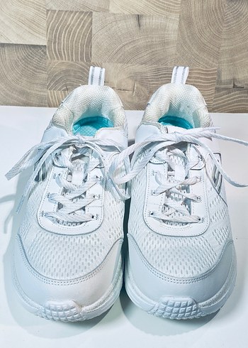 Orijinal Skechers beyaz ayakkabı - Görsel 8