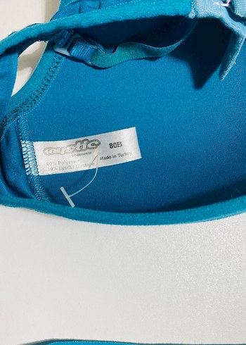 Turkuaz Bohem Tarzda Sütyen ve Külot Takımı - Görsel 5