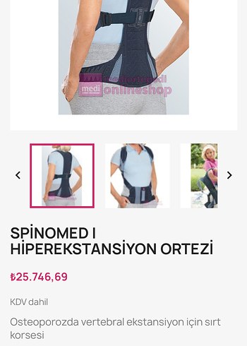 Orijinal Spinomed Sırt Ortezi/ Korsesi - Görsel 8