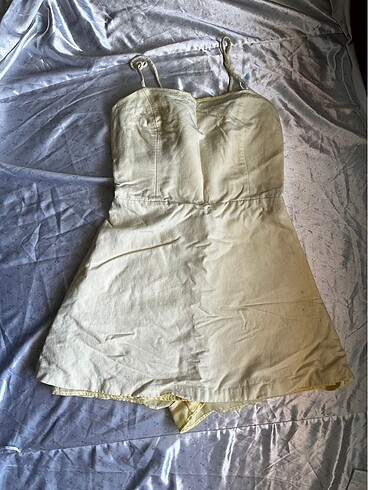 ZARA BUTTER YELLOW İÇİ ŞORTLU ELBİSE